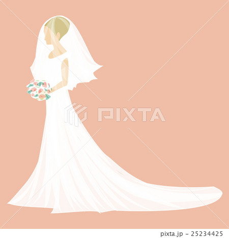 花嫁のイラストのイラスト素材