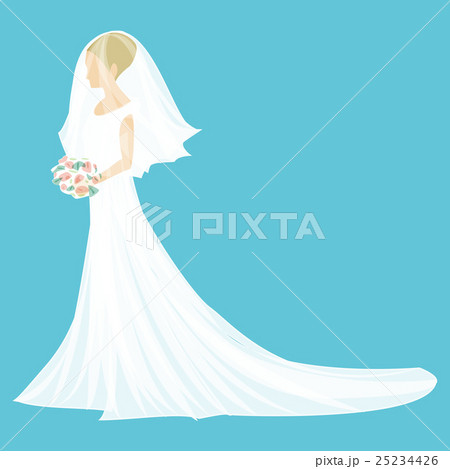 花嫁のイラストのイラスト素材