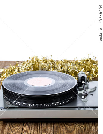 Analog music player with christmas decoration 25236454