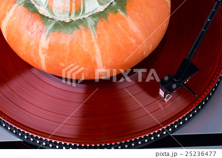 Analog music player with pumpkin Analog music player with pumpkin 25236477
