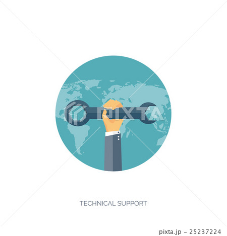 Vector illustration. Flat background. Web service 25237224