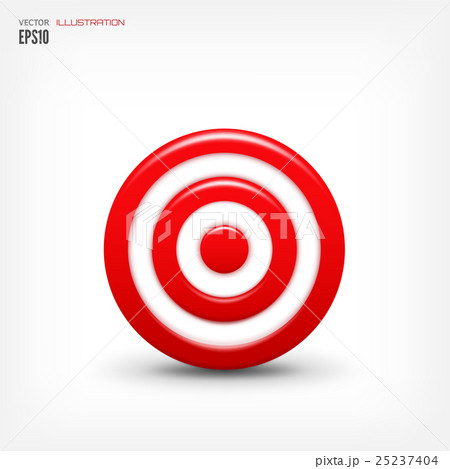 Target flat icon. Vector illustration . Military 25237404