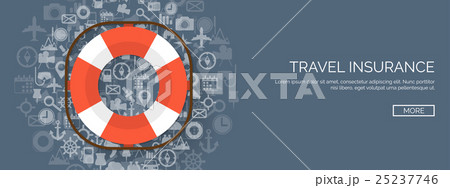 Lifebuoy flat web icon. Vector illustration. First 25237746