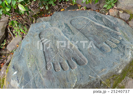 仏足石(安楽寺/京都市左京区) 仏足石(安楽寺/京都市左京区) 25240737