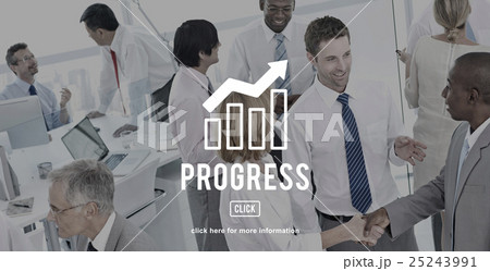 Business Progress Report Graph Concept Business Progress Report Graph Concept 25243991