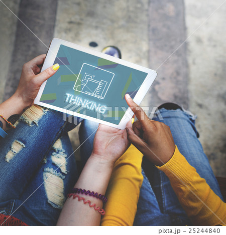 Thinking Brain Ideas Smart Solution Start Up Concept 25244840