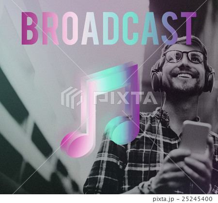 Digital Music Streaming Online Entertainment Media Concept 25245400