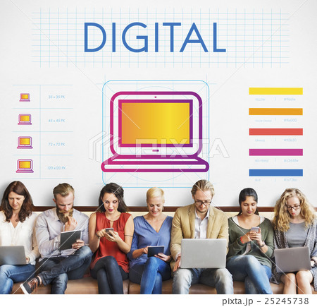 Digital Devices Innovation Multimedia Concept 25245738