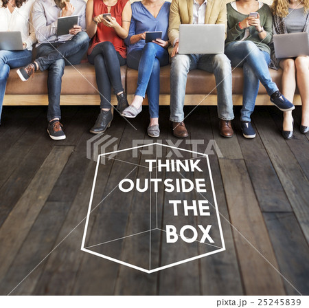 Thinking Out Of The Box Concept Thinking Out Of The Box Concept 25245839