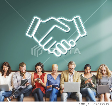 Partnership Agreement Cooperation Collaboartion Concept Partnership Agreement Cooperation Collaboartion Concept 25245939