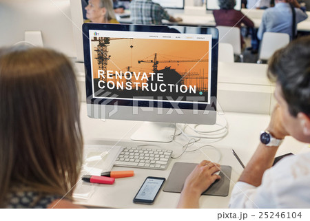 Building Construction Engineering Renovate Site Concept Building Construction Engineering Renovate Site Concept 25246104