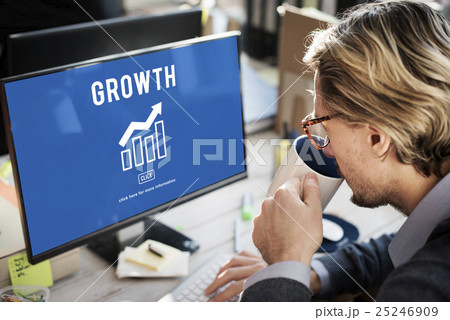 Business Growth Economics Graph Concept 25246909