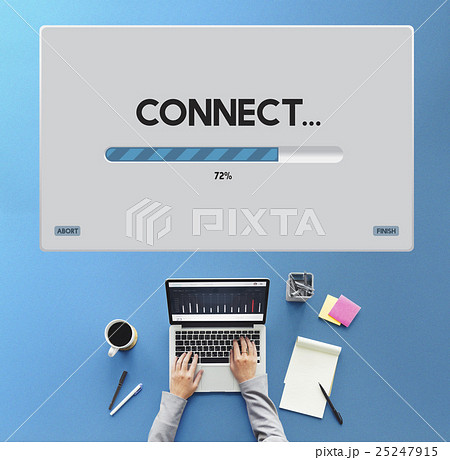 Connection Data Streaming Download Archiving Concept 25247915