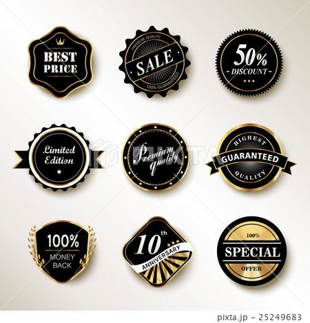 Exquisite labels set 25249683