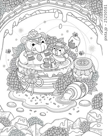 Lovely adult coloring page 25250581