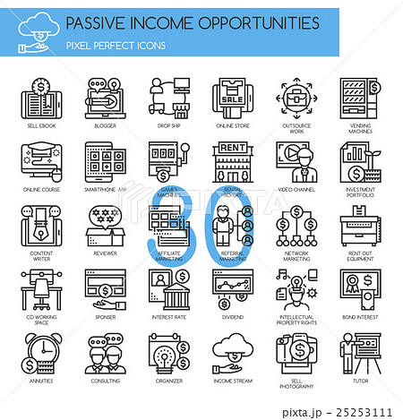 Passive Income Opportunities , Pixel Perfect Icons 25253111