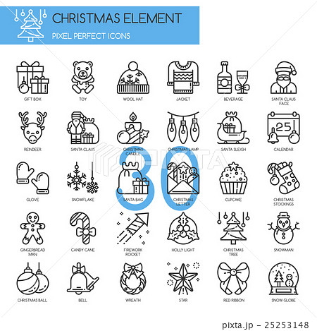Christmas Element , Pixel Perfect Icons 25253148