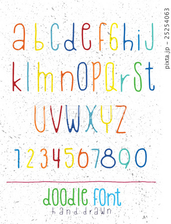 Hand drawn alphabet font,pen stroke alphabet Hand drawn alphabet font,pen stroke alphabet 25254063