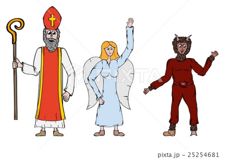 Angel, Devil and Saint Nicholaus Angel, Devil and Saint Nicholaus 25254681