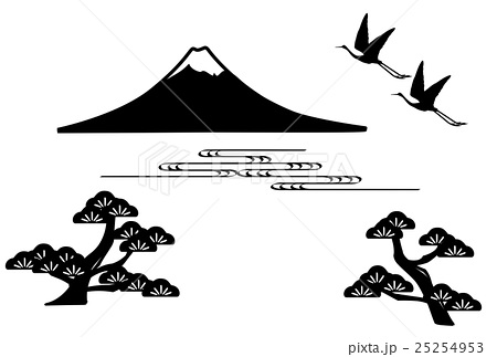 年のベスト 富士山 イラスト 白黒 興味深い画像の多様性