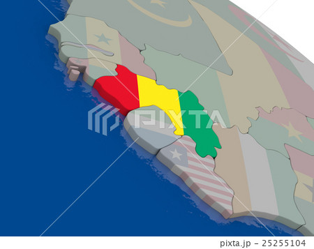Guinea with flag 25255104