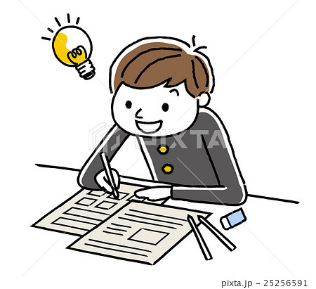 勉強する男子学生 勉強する男子学生 25256591