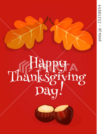 Thanksgiving Day greeting card, invitation banner 25258654