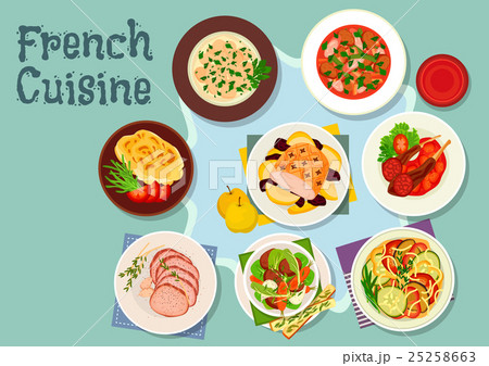 French cuisine icon for restaurant design French cuisine icon for restaurant design 25258663