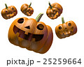 ハロウィンのカボチャ　３Dソフトで作成しました。 25259664