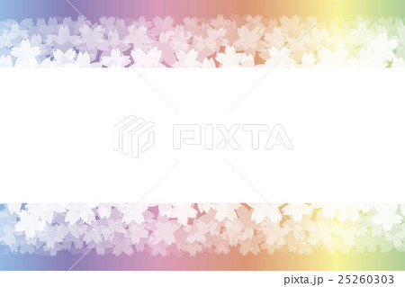 背景素材壁紙 春 自然 さくら サクラ ホワイトスペース 桜の木 花びら 花弁 満開 フラワー 花見のイラスト素材