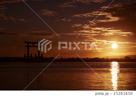 静岡県 浜松市 弁天島 夕日 25261650