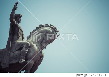 The statue of David the Builder in Tbilisi,Georgia 25261721