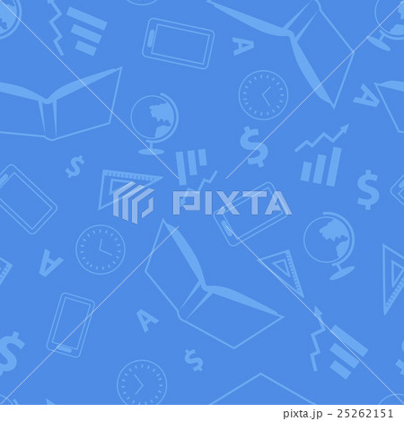 Seamless Pattern with School Elements. Vector 25262151