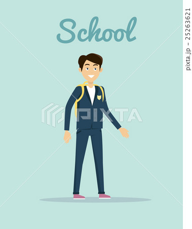 School Vector Illustration in Flat Style Design. School Vector Illustration in Flat Style Design. 25263621