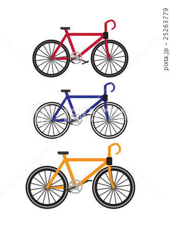 Bikes Vector Illustration in Flat Design Bikes Vector Illustration in Flat Design 25263779