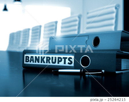 Bankrupts on Office Folder. Blurred Image. 3D. Bankrupts on Office Folder. Blurred Image. 3D. 25264215