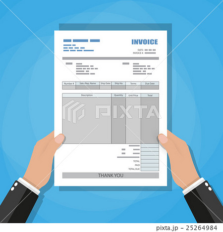 hands. unfill paper invoice form. receipt. bill. hands. unfill paper invoice form. receipt. bill. 25264984