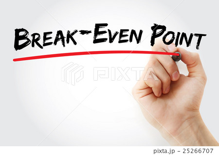 Hand writing Break-Even Point with marker Hand writing Break-Even Point with marker 25266707