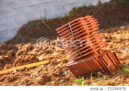 tile stack used for the cover of a roof 25266978