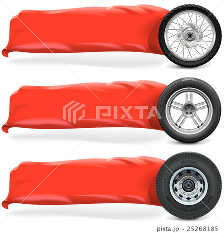 Vector Wheels with Banner Vector Wheels with Banner 25268185