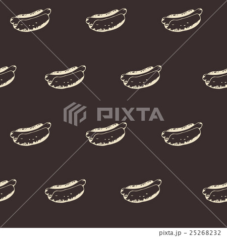 Hot Dogs Background. Hotdogs Seamless Pattern 25268232