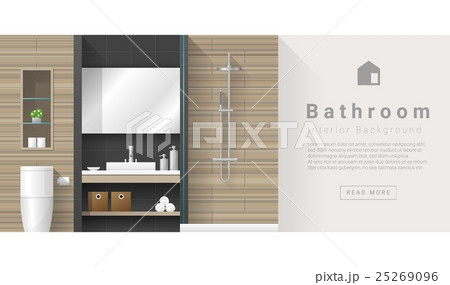 Interior design Modern bathroom background 3 25269096
