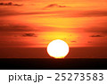 水平線と夕日 25273583