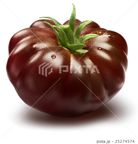 Black ribbed heirloom tomato, paths 25274574
