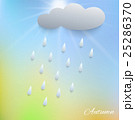 illustration with rain and cloud. 25286370