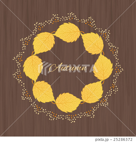 illustration  with autumn leaves 25286372