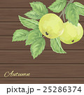 pattern with green apples and leaves 25286374