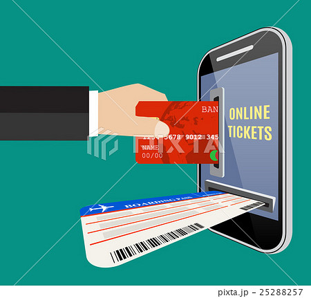 Online tickets ordering concept. Online tickets ordering concept. 25288257