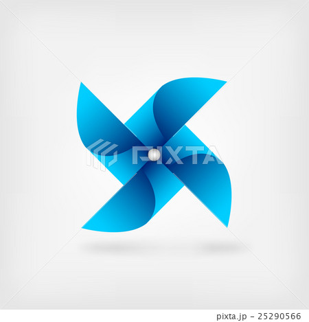blue pinwheel symbol 25290566