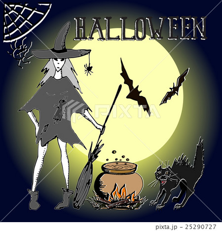 Hand drawn Halloween illustration Hand drawn Halloween illustration 25290727